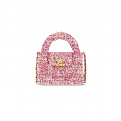 CHANEL KELLY NANO SHOPPING BAG TWEED AS3435 (12.5*8.3*4cm)